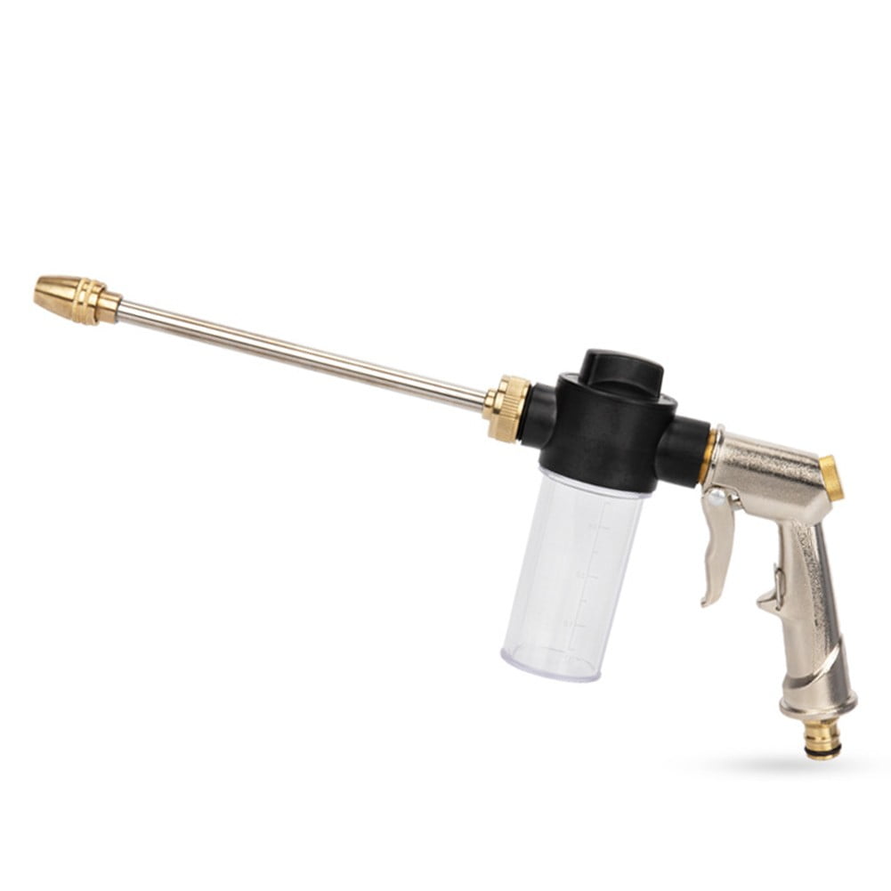 High Pressure Washer Water Spray Garden Hose Nozzle Foam Bottle Clean Washer