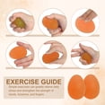 thumbnail image 4 of Uxcell Hand Exercise Balls, Squeeze Balls Stress Ball for Adults Grip Strengthening Occupational Equipment Orange, 4 of 7