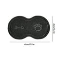 thumbnail image 3 of Nebwoak Non-Slip Waterproof Pet Bowl Mat for Cats & Dogs - Food-Grade Vinyl (PVC) Washable Mat, 17.71x10.23 Inch Durable Flexible Mat for Floor/Litter Box Spill Protection, 3 of 6