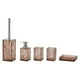 thumbnail image 2 of Juego de accesorios de baño acrílicos de 5 uds, conjunto esencial de baño, juegos de accesorios de baño elegantes para apartamento Marrón claro Soledad  Bote de basura, 2 of 9