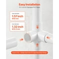 thumbnail image 5 of 10-Pack 1" PVC 90° Elbow Joints, 4-Way Corner Connector Fitting for Plumbing, Irrigation, and Construction, White, 5 of 11