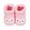 Light Pink, variant on Baby Animal Booties Bear Face Ear Detail Fold Over Ribbed Cuffs Closed Toe Pull On Slipper Socks Infant Crib Shoes