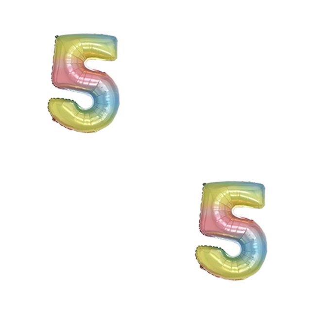Wosthever Globo decorativo de papel de aluminio con número de 32 pulgadas, cumpleaños para niños y adultos Type3 NO3 Wosthever CBP151446