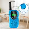 thumbnail image 4 of Walkie Talkies SANJOIN para niños de 3 a 8 años, 22 canales recargables, 4 of 7