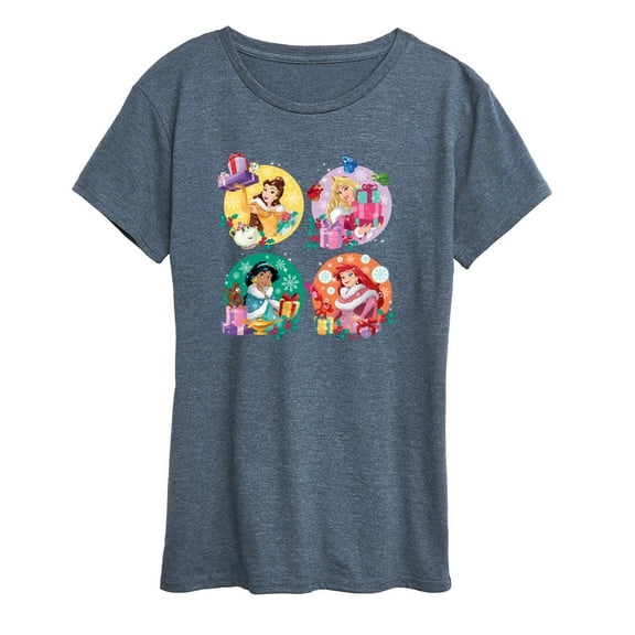 Disney - Princess Christmas Grid - Women's Short Sleeve Graphic T-Shirt