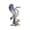 Crane D, variant on Godderr 4X2X4inch Ceramic Peacock Deer, Crane Statue Ornament Desktop Ceramic Animal Figurine Artware Decoration