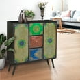 thumbnail image 2 of Madagascar Recycled Mango Wood Cabinet with 3 Drawers and 2 Doors, 2 of 5