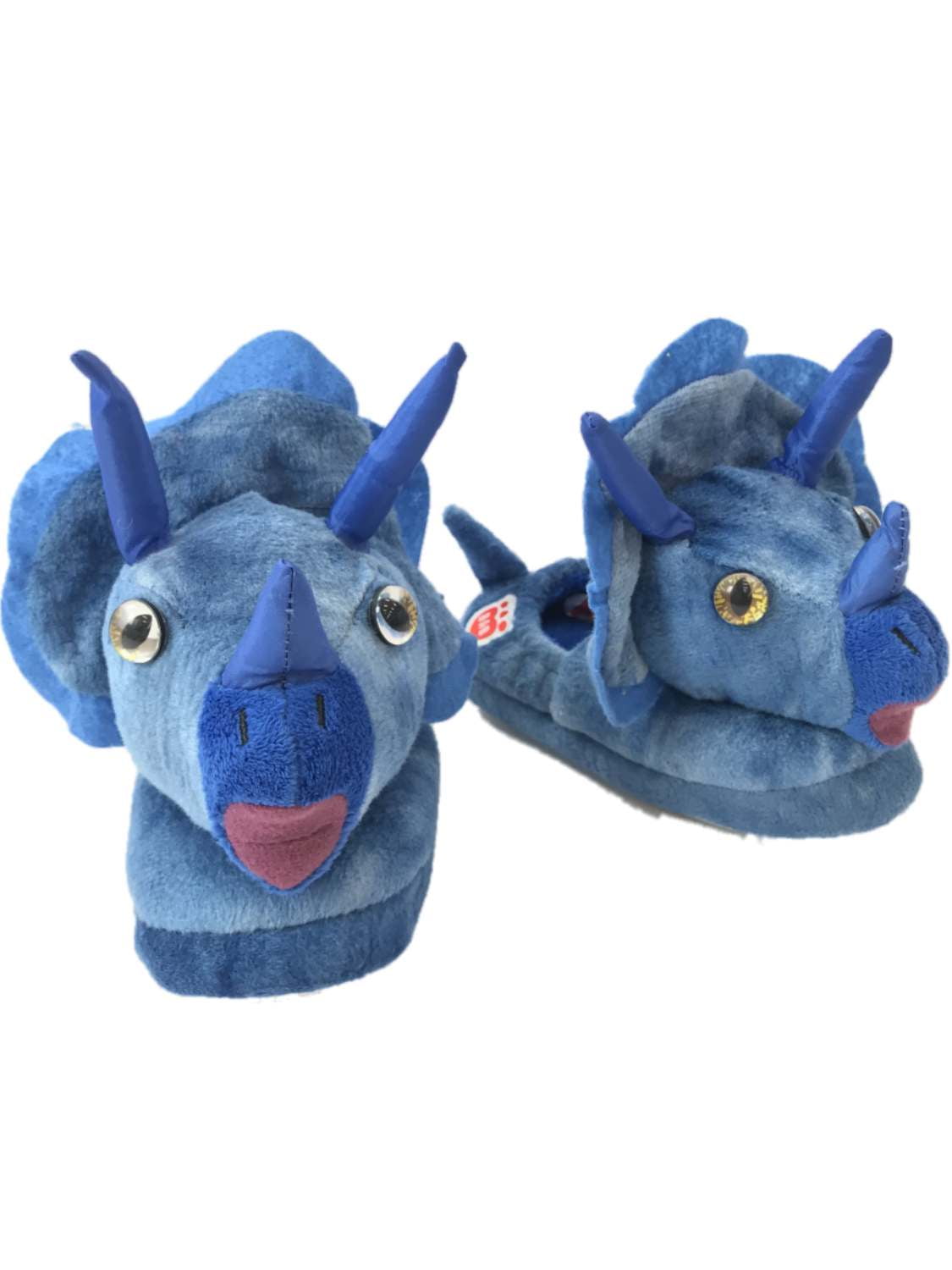 blue dinosaur slippers