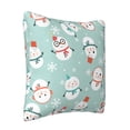thumbnail image 2 of ZICANCN Decorative Throw Pillow Covers , Bed Snowman Couch Sofa Decorative Knit Pillow Covers for Living Room Farmhouse 18"x18", 2 of 8