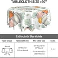 thumbnail image 5 of Thanksgiving Fall Round Tablecloth 60 Inch, Autumn Harvest Pumpkin Tablecloths Stain Resistance Polyester Table Cloth for Holiday Parties Kitchen Dining Indoor Outdoor, 5 of 6