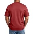 thumbnail image 4 of Shirts for Men Big and Tall Short Sleeve Crew Neck Summer Tops Stretch Casual Basic Tee T Shirts Red 4XL, 4 of 6