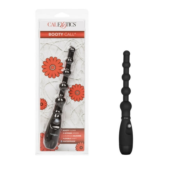 CalExotics Booty Call Anal 3-Speed Flexible Shaft Silicone Booty Flexer Vibrator - Black