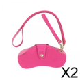 thumbnail image 1 of Estuche para gafas,Estuche para gafas de cuero PU con correa para la muñeca,Bolsa para gafas de sol portátil de moda para mujeres y hombres,Bolsa para gafas Organizador de transporte para, 1 of 8
