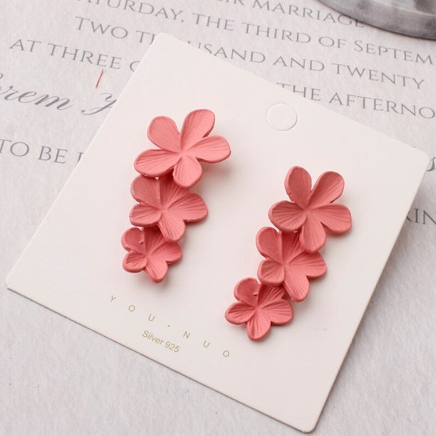 ¡Novedad de 2022! Pendientes geométricos de acrílico rosa coreanos para mujer, bonitos pendientes románticos de flores redondas con corazón, Color caramelo, joyería de moda Brincos Tan Jianjun unisex