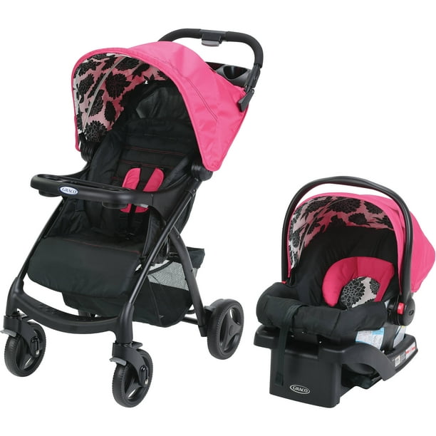 Graco Verb Connect Travel System With Snugride30 Infant Car Seat Azalea Com - Newborn Boy Car Seat And Stroller