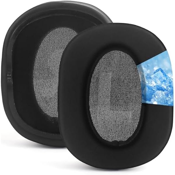 wonima02 Cooling Gel Ear Pads Replacement Ear Pads Cushions Compatible with Logitech G Pro/G Pro X Gaming Headphones Comfort Memory Foam Earpads Replacement Headset Ear Cups Cover Repair Parts - Black