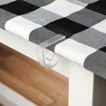 thumbnail image 2 of 12 Piezas Clips de Plástico Transparente Brillar Clip de Mantel Variable Grande para Mesa de Plástico Grueso, 2 of 5