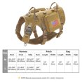 thumbnail image 1 of Tactical Dog Harness Leash Durable Military Dog Harness Vest MOLLE For Large Dogs erman Shepherd Training Harnesses With Pouches ShopWise Round, 1 of 16