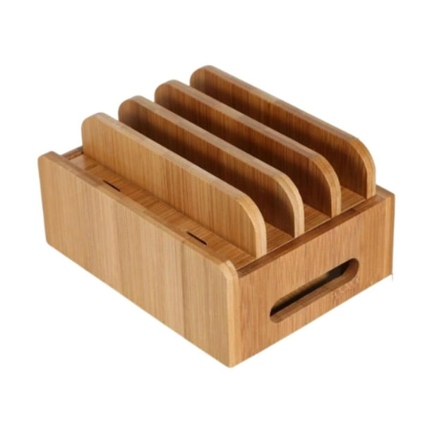 Soporte de teléfono de escritorio soporte de teléfono de madera Moderno Compacto Soporte de teléfono Dock Phacket para la mesa de la cabecera de la