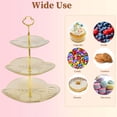thumbnail image 5 of Unique Bargains 3 Tier Dessert Cupcake Stand Holder with Tiered Tray Brown, 5 of 6