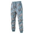 thumbnail image 2 of Vedolay Men's Trousers Men's Drawstring Waist Flap Pocket Streetwear Pants,Blue M, 2 of 5