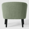 thumbnail image 4 of WestinTrends Alexandria 29" Wide Mid Century Modern Club Barrel Accent Armchair, Ice Green, 4 of 7