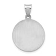 thumbnail image 4 of Auriga Fine Jewelry 14K White Gold Polished and Satin St. Anthony Medal Pendant for Women (L-28mm, W-19mm), 4 of 6
