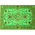 thumbnail image 1 of Ahgly Company Indoor Rectangle Medallion Green Traditional Area Rugs, 4' x 6', 1 of 1
