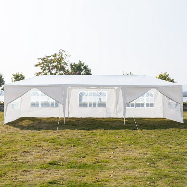 Clearance Backyard Tent For Parties Urhomepro 2020newest Wedding Party Tent Waterproof Patio Gazebo With 8 Removable Sidewalls Canopy Tent For Camping Outside Party Bbq 10x30ft White W507 Walmart Com Walmart Com