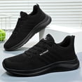 thumbnail image 5 of Domuza Women's Running Shoes Lightweight Breathable Sport Sneakers, casual non-slip design, soft and comfortable, ideal for walking, athletic training and daily outdoor wear. Black 8.5 (EU-42), 5 of 5