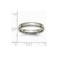 thumbnail image 6 of Titanium Grooved and Beaded Edge 4mm Polished Band Size: 4; for Adults and Teens; for Women and Men, 6 of 6