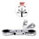 thumbnail image 2 of Juego de Llaves de Trinquete de Cabeza Flexible Rechoncha de 5 Piezas, Combinación Métrica SAE de 72 Dientes, , Niquelada con Bolsa Rodante, 2 of 5
