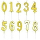 thumbnail image 2 of 10Pcs Birthday Cake Number Candle 3D Number Shape Cake Decoration For Men Golden Light Emission, 2 of 4