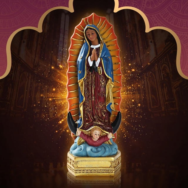 Escultura de Señora de guanalupe Estatua para María religiosa cristiana, elaborada con gran detalle para Hugo estatua cristiana de la virgen maría