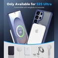 thumbnail image 4 of Dteck for Samsung Galaxy S25 Plus Case with 360° Rotatable Magnetic Stand, Compatible with Mag-Safe Military-Grade Protection Shockproof TPU+PC Matte Back Cover ,Blue, 4 of 6