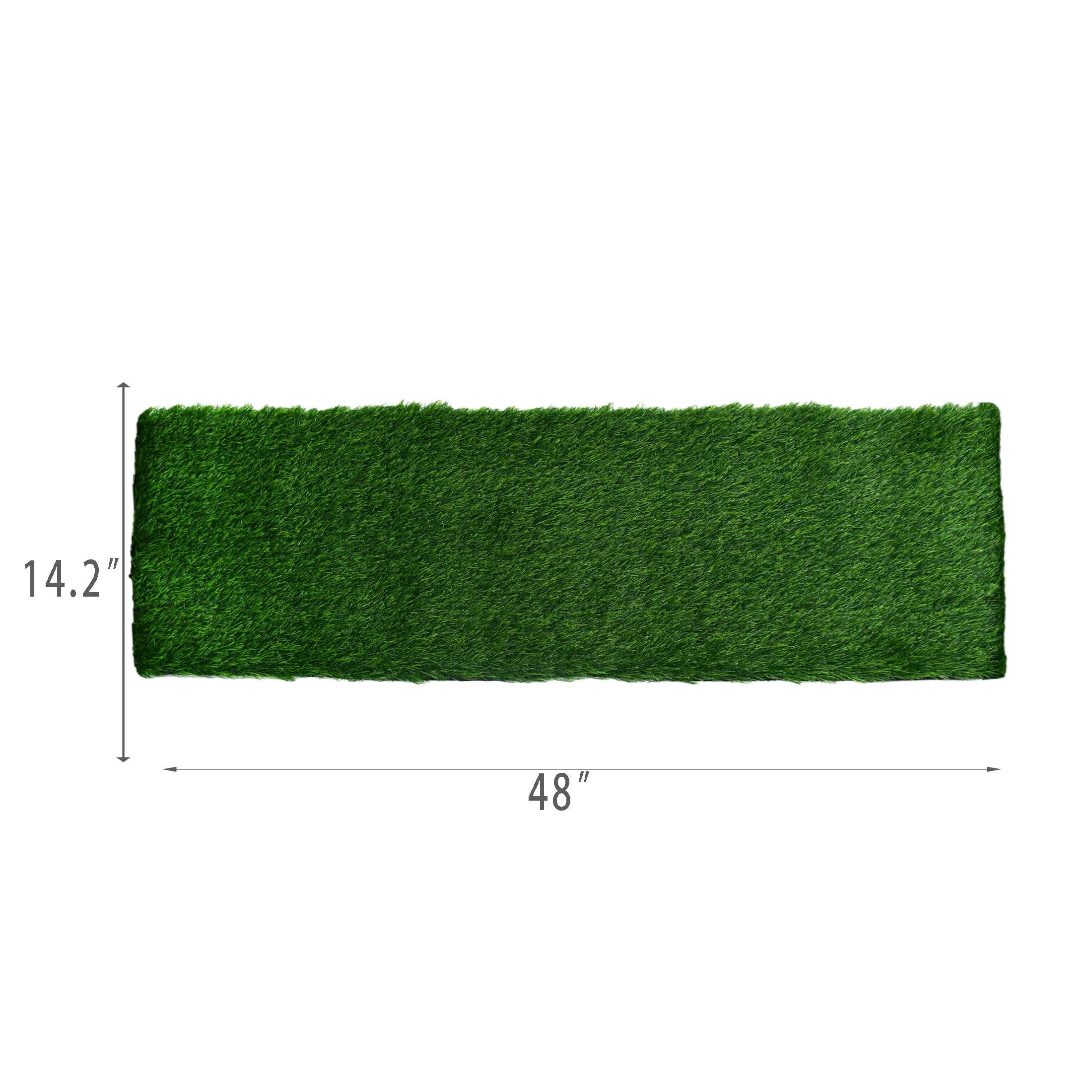 Green Faux Grass Table Runner, 48", by Way To Celebrate