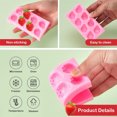 thumbnail image 3 of QZS Strawberry Fondant Molds,Set of 3 Reusable Strawberry Silicone Mold,Portable Flower Leaves Fondant Tool for Cookies,Cupcake, 3 of 6