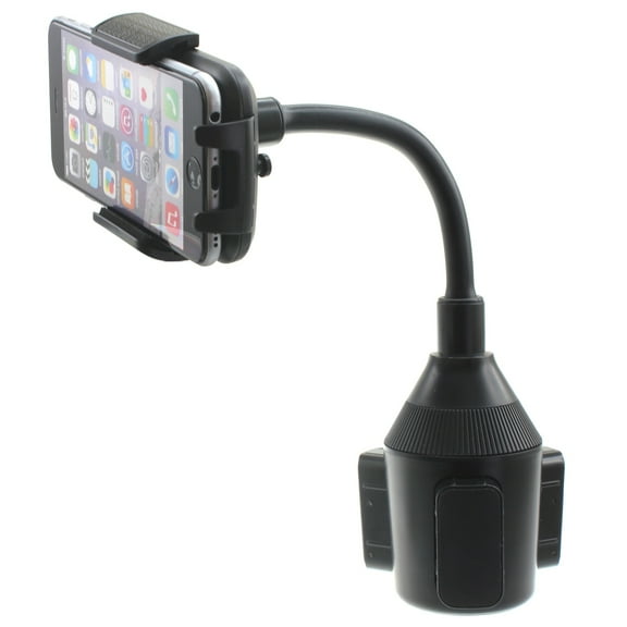 Cup Holder Car Mount for iPhone 16/Pro/Max/Plus - Swivel Cradle Dock Gooseneck Stand