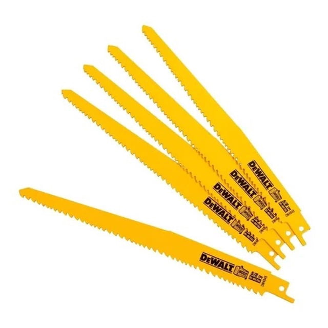 Pack Seguetas Sable Dewalt DW4848 9x5/8TPI BI-METAL
