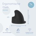 thumbnail image 3 of R-Go Tools Wireless Vertical Ergonomic Mouse Medium Right Hand Black, 3 of 5
