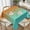 Light Aqua Orange Ombre, variant on Orange and Pink Gradient Soft Tablecloth Square Dinng Table Covers for Kitchen & Table Linens 52" x 52"