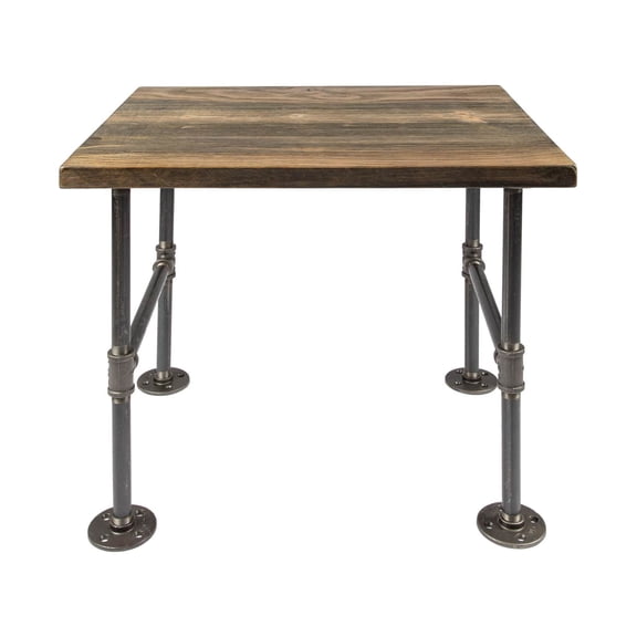 Restore Boulder Black Solid Wood End Table