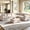 Beige, variant on QuzyAor Oversized Modular Sectional Sofa, 7 Seater Cloud Couch with Ottoman, 126" Beige Large U Shaped Corner Sofa in Chenille Fabric for Spacious Living Room