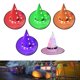 thumbnail image 2 of Decoraciones de Halloween Colgante al aire libre Iluminado Resplandeciente Sombrero de bruja Decoraciones con luces de Halloween Cuerda Funciona con pilas Decoración de Halloween para exteriores Adepaton 2034512-1, 2 of 9