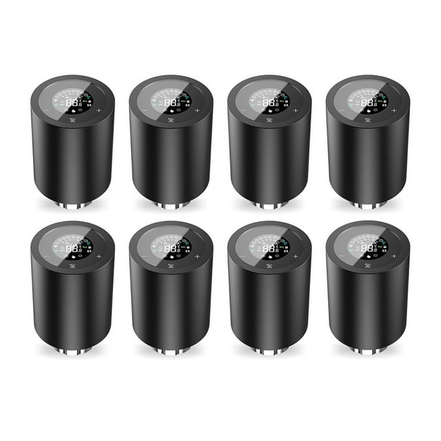 Tuya Smart Radiator Actuator, Valve TRV Thermostat Automatique Programmable Température Contrôle Vocal pour Alexa Google Home, Économiseur d'Énergie
