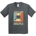 thumbnail image 3 of Inktastic Just a Boy Who Loves Axolotls Youth T-Shirt, 3 of 5