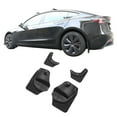 thumbnail image 2 of Ikon Motorsports 4PCS Front & Rear Side Mud Flaps Splash Guards Mudguards Mudflaps Set Accessories Compatible with 2024-2025 Tesla Model 3 Highland, OE Style Black PP Polypropylene, 2 of 9
