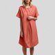 thumbnail image 2 of Vestido informal con botones para mujer - Cuello redondo - Elegante para el día a día - Poliéster - Primavera/verano - Tallas S-XXL, 2 of 8
