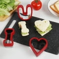 thumbnail image 2 of I Love U Sandwich Molds 3Pcs, Food Grade, Reusable, Non-Slip, Heat-Resistant, Sandwiches Maker, Stainless Steel, Valentine's Day Cookie Vegetables Sandwich Cutters, Kitchen Gadgets, 2 of 8