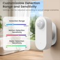 thumbnail image 2 of Zigbee Millimeter Wave Human Sensor Smart Motion Sensor PIR Motion Sensor with Illuminance Value Motion Sensor,1 x Zigbee Millimeter Wave Human Sensor,White, 2 of 10